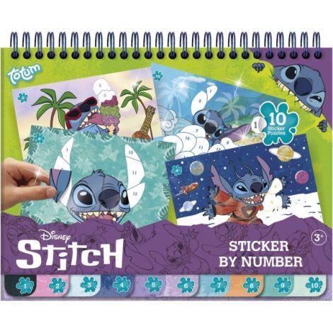 Set creativ cu abtibilduri, lipeste pe numere, Lilo si Stitch - imagine 6